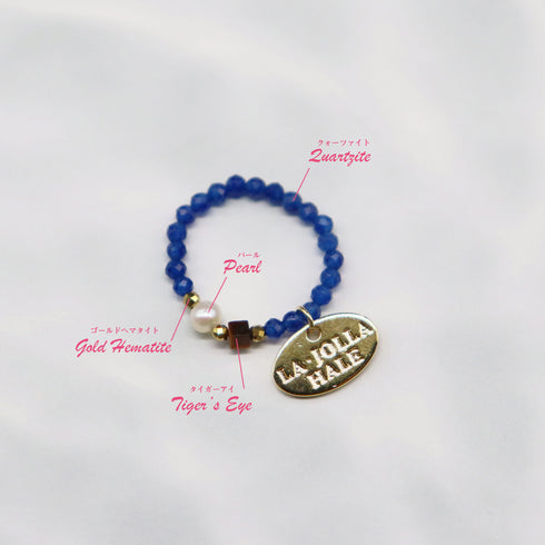 【美人鱼之泪】珍珠×虎眼石×石英石戒指