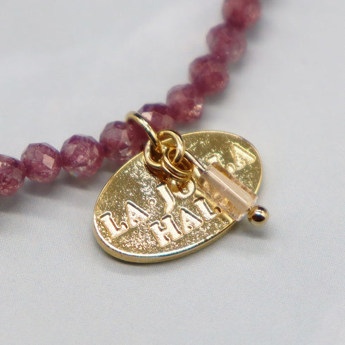 【Starry Sky Fragment】ラピスラズリ×プレスレシェル×シトリン×ジルコニア ブレスレット