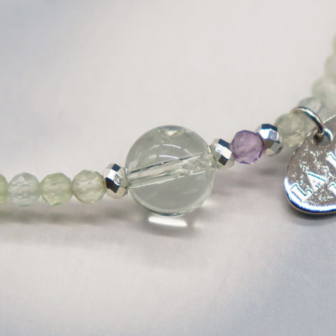【月亮女神紫水晶】绿紫水晶 x 粉紫水晶 x 葡萄石手链