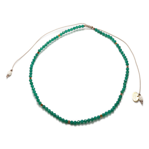 【线上商店独家】绿玛瑙 x 虎眼石 x 菱镁矿项链