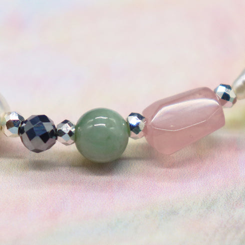 【ONLINE SHOP限定】【CLEAN UP】天地天珠×パール×ラブラドライト×ジェード ブレスレット
