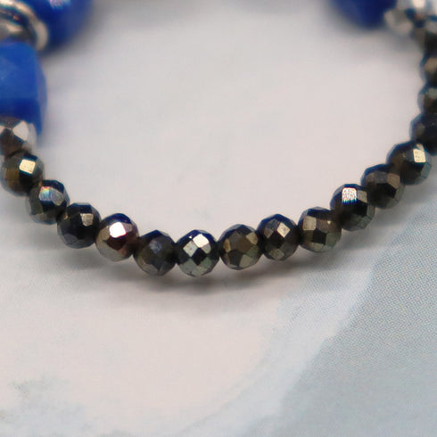 【星空碎片】青金石 x 缟玛瑙 x 黑尖晶石戒指