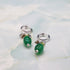 【绿光阳光】橄榄石 x 绿玛瑙耳环