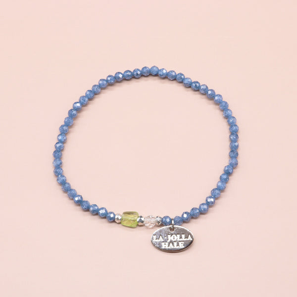 【绿光阳光】橄榄石 x 锆石 x 水晶手链