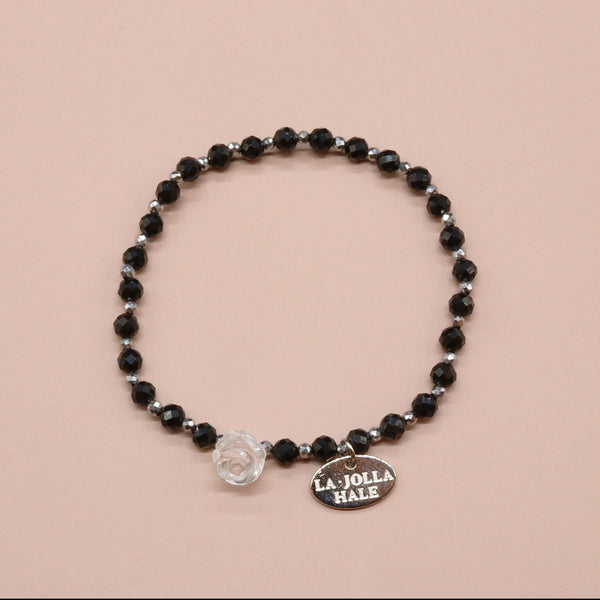 【Shining Like Stardust】水晶×オニキス ブレスレット