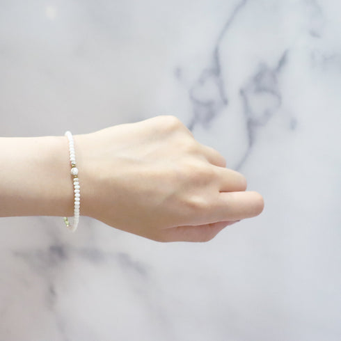 【绿光阳光】橄榄石 x 菱镁矿手链