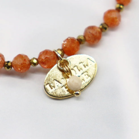 【美人鱼泪珠】玳瑁天珠 x 珍珠 x 日长石 x 虎眼石手链