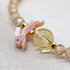 【Otsukimi Bracelet】ピンクシェル×シトリン×ジルコニア ブレスレット