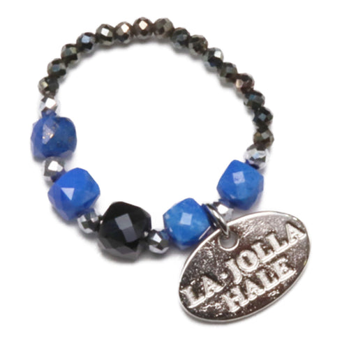 【星空碎片】青金石 x 缟玛瑙 x 黑尖晶石戒指