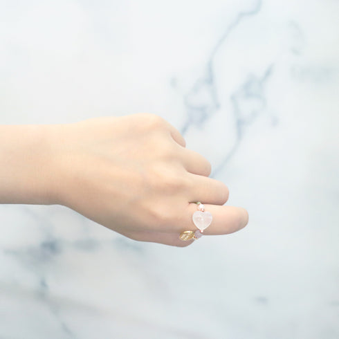 【绿光阳光】橄榄石 x 月光石 x 珍珠戒指