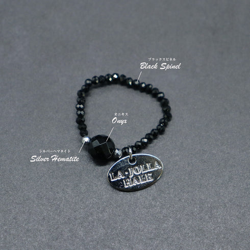 【・MA・YO・KE・】オニキス×ブラックスピネル リング