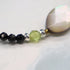 【绿光阳光】玳瑁天珠 x 橄榄石 x 缟玛瑙 x 黑贝壳手链