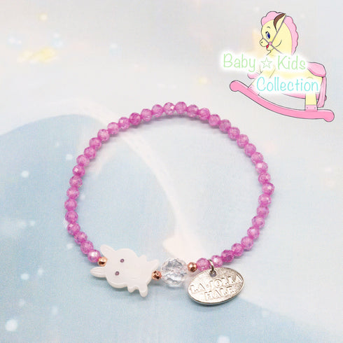 【Baby ☆ Kids Collection】マザーオブパール×ジルコニア ブレスレット