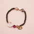 【Longing for Jaipur】亀甲天珠×ローズクォーツ×ピンクアベンチュリン ブレスレット