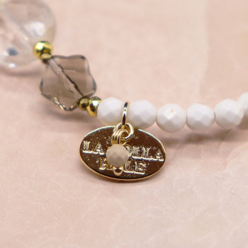 【闪耀如星尘】水晶 x 烟晶 x 菱镁矿手链