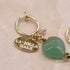 【Longing for Jaipur】グリーンアベンチュリン イヤリング