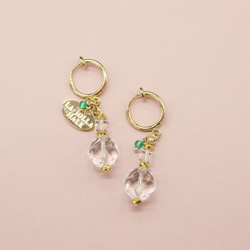 【Shining Like Stardust】水晶 イヤリング