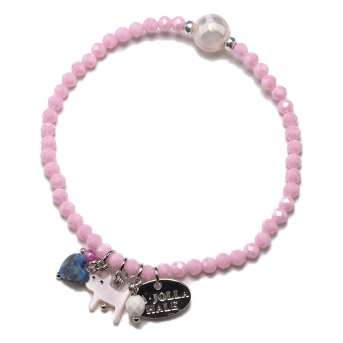 【Starry Sky Fragment】亀甲天珠×ラピスラズリ×ジルコニア×マグネサイト ブレスレット