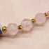 【盛开的粉色玫瑰】水波纹天珠 x 粉晶 x 锆石 x 海蓝宝石手链