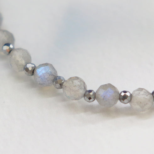 宝瓶天珠 x 坦桑石 x 拉长石手链