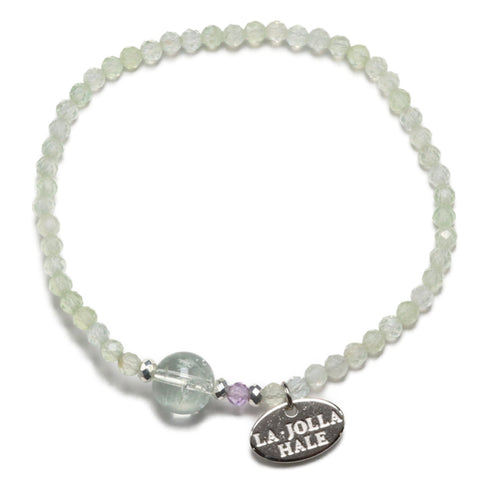 【月亮女神紫水晶】绿紫水晶 x 粉紫水晶 x 葡萄石手链