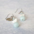【Deep Sea Party】アクアマリン×マザーオブパール×アマゾナイト ピアス