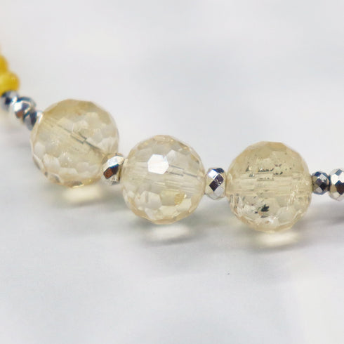 【Mermaid Teardrops】パール×シトリン×クォーツァイト ブレスレット