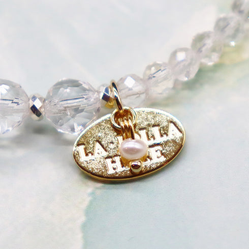 【Longing for Jaipur】レッドアベンチュリン×水晶×ローズクォーツ ブレスレット