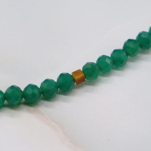 【线上商店独家】绿玛瑙 x 虎眼石 x 菱镁矿项链