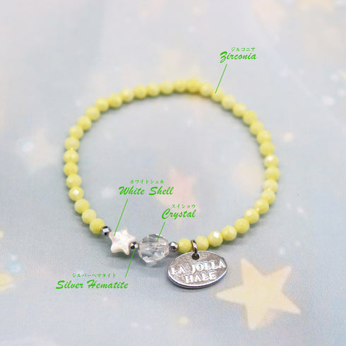 【Baby ☆ Kids Collection】ホワイトシェル×ジルコニア ブレスレット