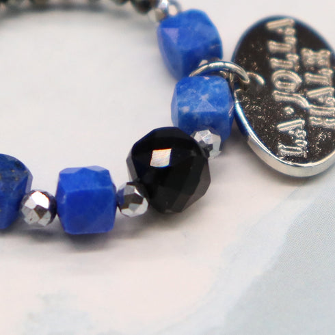 【星空碎片】青金石 x 缟玛瑙 x 黑尖晶石戒指