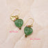 【渴望斋浦尔】绿色东陵玉耳环