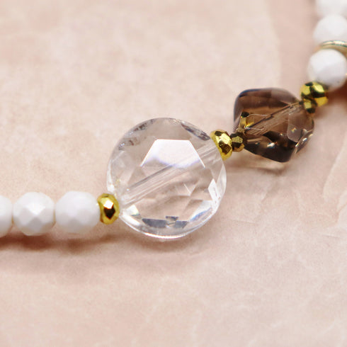 【闪耀如星尘】水晶 x 烟晶 x 菱镁矿手链