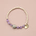 【Moon Lady Amethyst】ラベンダーアメシスト×ダルメシアンジャスパー×リバーストーン ブレスレット