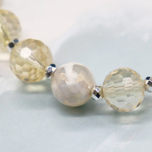 【如蜜糖般甜蜜】玳瑁天珠 x 黄水晶手链