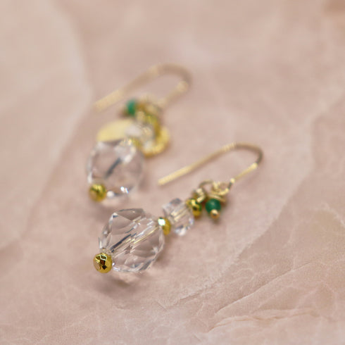 【Shining Like Stardust】水晶 ピアス
