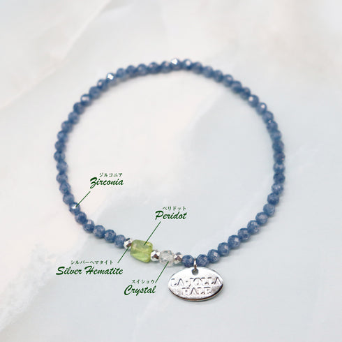 【绿光阳光】橄榄石 x 锆石 x 水晶手链