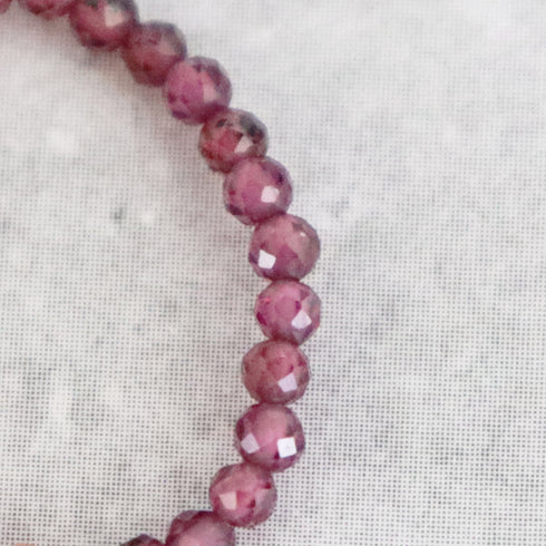 【Flames of Crimson】人工ルビー×スモーキークォーツ×ガーネット リング