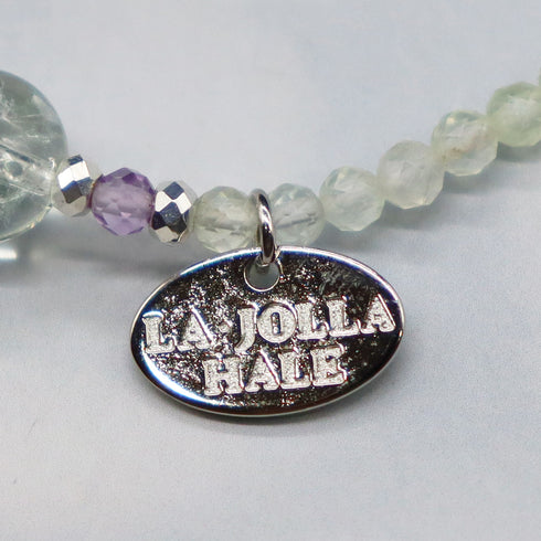 【月亮女神紫水晶】绿紫水晶 x 粉紫水晶 x 葡萄石手链