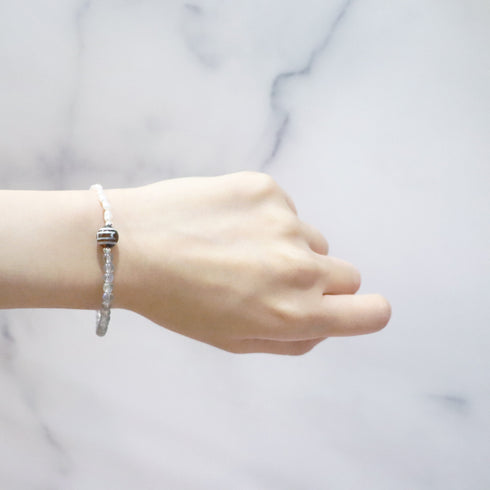 【ONLINE SHOP限定】【CLEAN UP】天地天珠×パール×ラブラドライト×ジェード ブレスレット