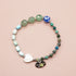 【Longing for Jaipur】三眼天珠×グリーンアベンチュリン×クリソコラ ブレスレット