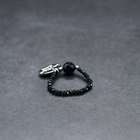 【・MA・YO・KE・】オニキス×ブラックスピネル リング