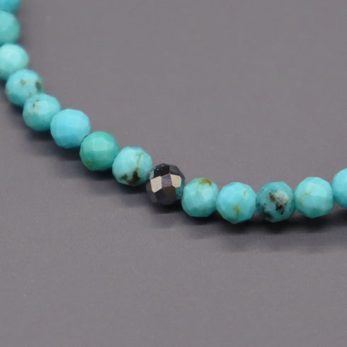 【Starry Sky Fragment】亀甲天珠×ラピスラズリ×ターコイズ×バロックパール ブレスレット