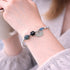 【Deep Sea Party】Black Aquamarine x Aquamarine x Magnesite Bracelet