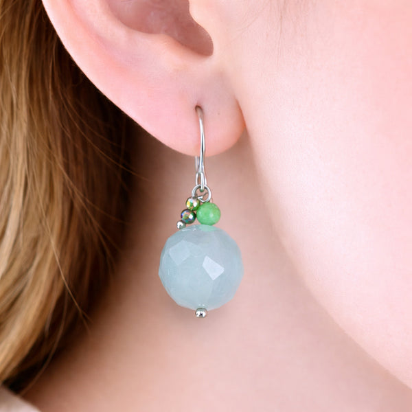 【Deep Sea Party】アクアマリン ピアス