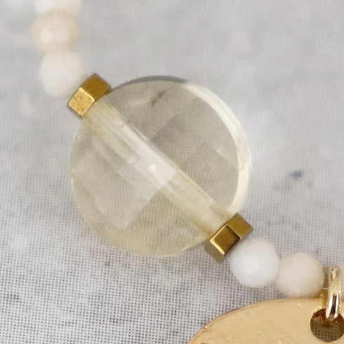 【如蜜糖般甜蜜】黄水晶 x 河石戒指