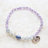 珍珠、拉长石和粉色紫水晶手链