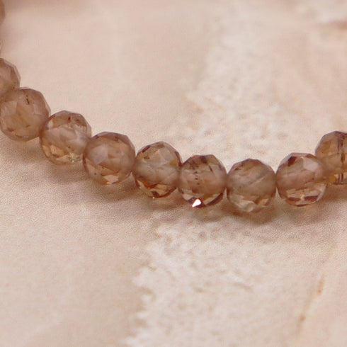 【Longing for Jaipur】オレンジアベンチュリン×マザーオブパール×アンダルサイト リング