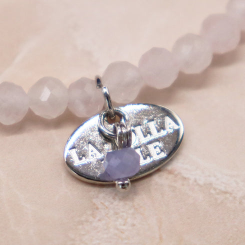 【绯红之焰】合成红宝石 x 压制贝壳 x 玫瑰石英手链