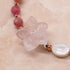 【盛开的粉色玫瑰】玫瑰石英 x 菱锰矿 x 珍珠母贝手链